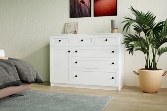 Комод-стеллаж Билли в белом цвете