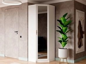 Шкаф угловой Грация с зеркальными вставками