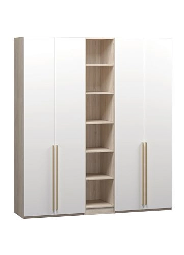 Шкаф распашной Хейсон-17 Белый Дуб Сонома - фото 3