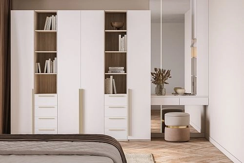 Шкаф распашной Хейсон-16 Белый Дуб Сонома - фото 1