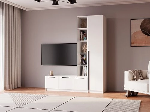 Стенка Лорена Пакс ТВ-стенка 15 Белый - фото 1