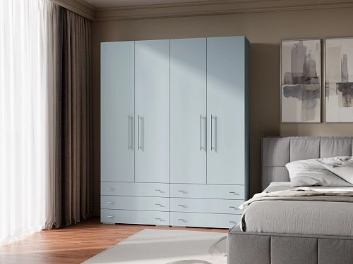 Шкаф распашной Калифорния-Стиль-9 Сумеречный Голубой - фото 1