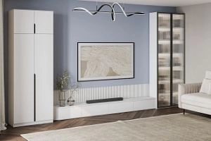 Марсель-2 с антресолью Белый