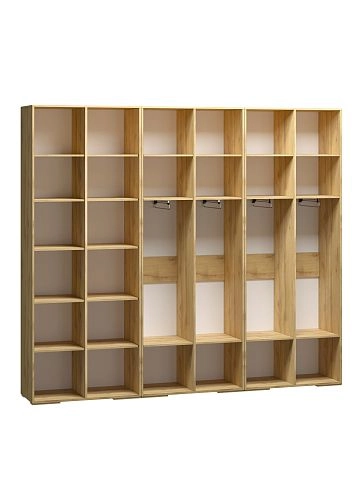 Шкаф распашной Брей-3.2 Кашемир/Дуб Золотистый - фото 4