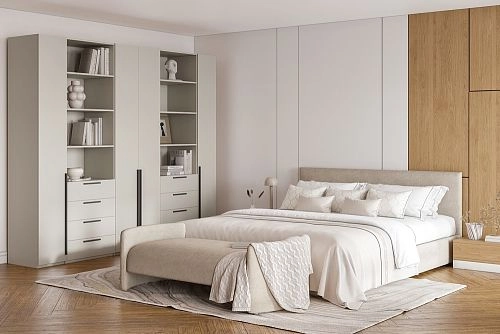 Шкаф распашной Хейсон-4 Кашемир Черный - фото 1