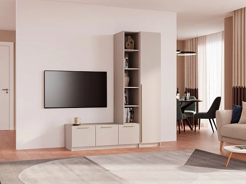 Стенка Лорена Пакс ТВ-стенка 15 Кашемир - фото 1