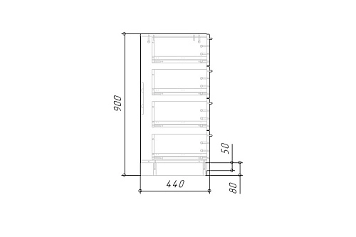 Комод Лорена Пакс-2 Графит - фото 6