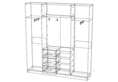 Прихожая Модерн-11 МДФ - фото 2