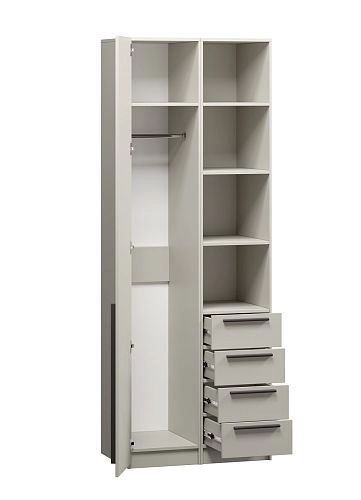 Шкаф распашной Хейсон-26 Кашемир Черный - фото 4