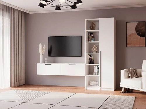 Стенка Лорена Пакс ТВ-стенка 10 Белый - фото 1