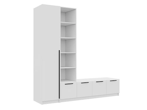 Стенка Лорена Пакс ТВ-стенка 11 Белый - фото 4