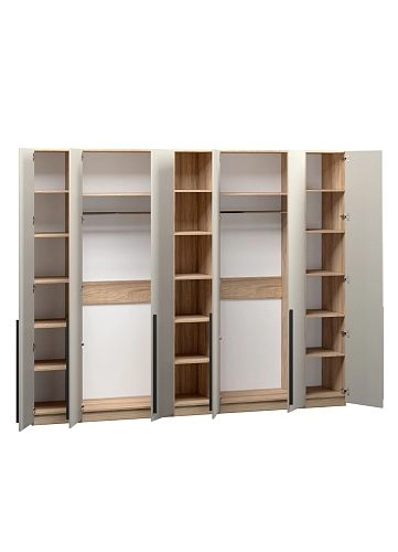 Шкаф распашной Хейсон-12 Кашемир Блэквуд Ячменный - фото 4