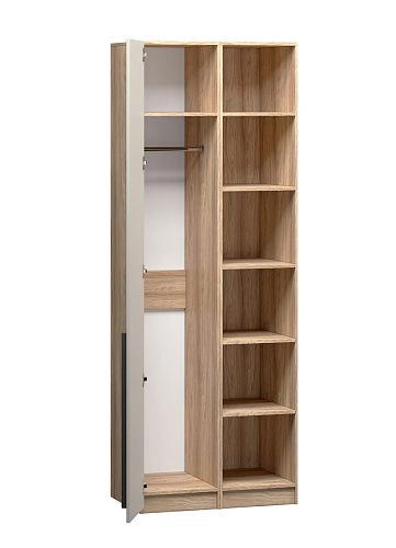 Шкаф распашной Хейсон-27 Кашемир Блэквуд Ячменный - фото 4