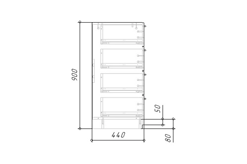 Комод Лорена Пакс-4 Дуб Золотистый - фото 6