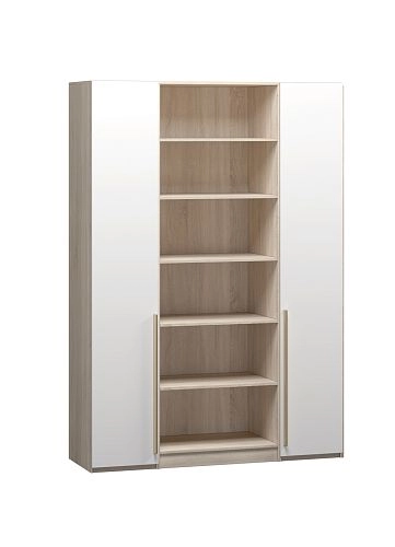 Шкаф распашной Хейсон-7 Белый Дуб Сонома - фото 3