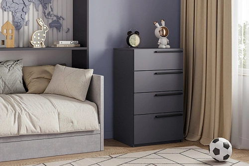 Комод Лорена Пакс-2 Графит - фото 1