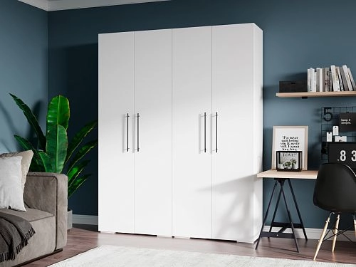 Шкаф распашной Калифорния-Стиль-7 Белый - фото 1