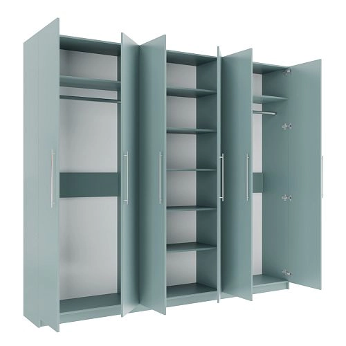 Шкаф распашной Калифорния-6 Сумеречный Голубой - фото 2