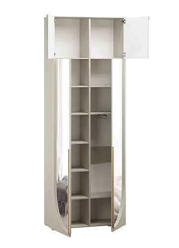 Шкаф распашной Брей-1.2 с антресолью Кашемир - фото 3