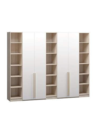 Шкаф распашной Хейсон-11 Белый Дуб Сонома - фото 3