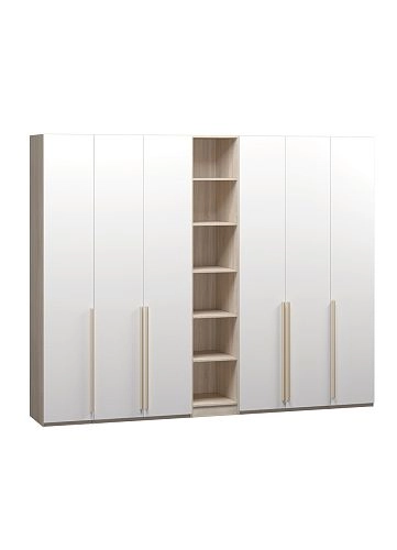 Шкаф распашной Хейсон-12 Белый Дуб Сонома - фото 3