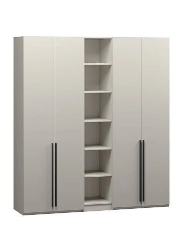 Шкаф распашной Хейсон-17 Кашемир Черный - фото 3